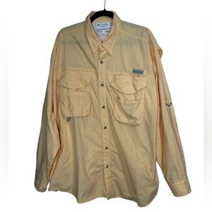 Columbia Peach Button-Up Shirt